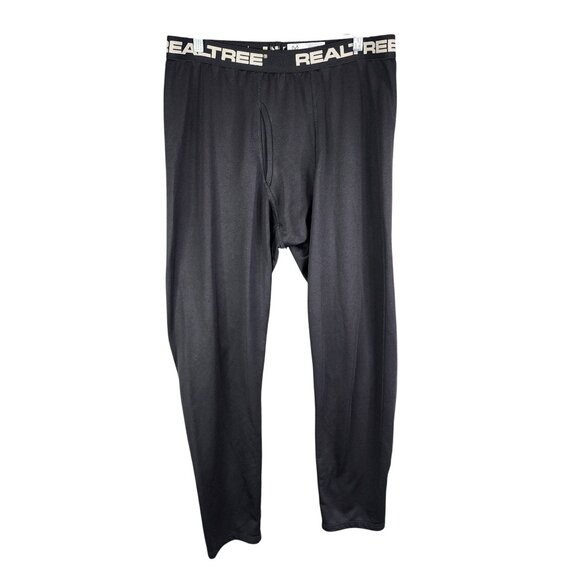 Mens Black Realtree Polyester Base Layer Pants Size L (36-38) - Picture 1 of 9
